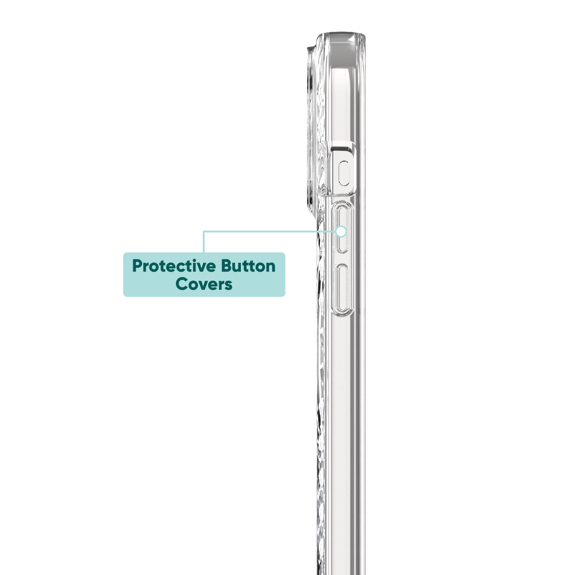 onn. MagSafe Compatible Gel Phone Case for iPhone 15 Pro, Clear