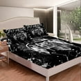 thumbnail image 2 of Erosebridal Gaming Fitted Sheet Queen Size,Gamer Bedding Sets Teens Gamer Room Decor,Video Game Console Gaming Bed Sheets White Black Gray Tie Dye Bed Cover, 2 of 5