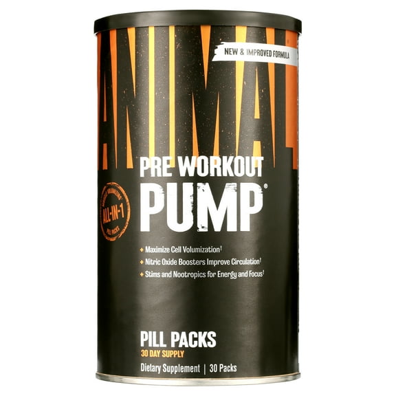Universal Nutrition Animal Pump Pre Workout Pack, 30 Ct