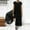 Black, variant on Baqcunre Women's Solid Color Long Short Sleeve Zipper Loose Jumpsuit,Color Black,Size S-XXL