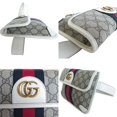 thumbnail image 3 of Pre-Owned GUCCI Waist Bag Belt Ophidia GG Supreme Canvas Leather Beige Brown... (Good), 3 of 5