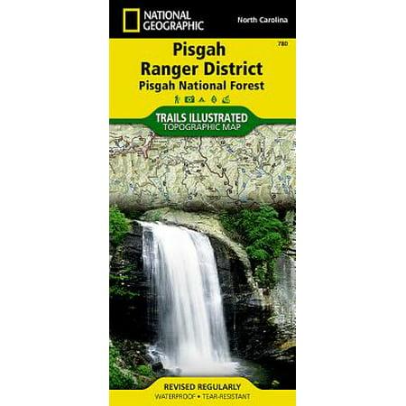 Pisgah ranger district, pisgah national forest, north carolina, usa outdoor recreation map: