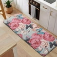 thumbnail image 5 of Pioneer Flower Floral Print Pattern Kitchen Rug Mat,Kitchen Runner Rugs Non Skid Washable,Decorative Kitchen Floor Mats for Kitchen,Sink,Laundry,17"x47.2", 5 of 7