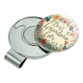 thumbnail image 2 of Best Grandma Ever Floral Golf Hat Clip With Magnetic Ball Marker, 2 of 7