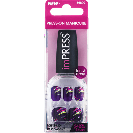 Kiss Impress Press-On Nails - Hottie - 56890/587163 (Packaging May Vary)