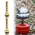 thumbnail image 4 of 3Pcs Hose Adapter, Brass Line Connector for BBQ Outdoor Cooking Accessories, 4 of 8