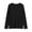 Black, variant on YUANxueke Girls Ribbed Knit Tunic Tops with Side Pockets Crewneck Long Sleeve Side Split Hem Casual Tops for 5-15 Years