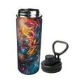 thumbnail image 2 of Honeii Vibrant Rooster Painting Print 18OZ Sports Insulated Kettle,Double-Walled Stainless Steel Water Bottle with Leak-Proof Lid, Perfect for Outdoor, Sports, and Travel, 2 of 7