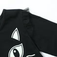 thumbnail image 5 of HILEELANG big Girl Hallowen 2-8years old Dress Long Sleeve Novelty Black Cat Graphic Glow in the Dark Tulle Tutu Party Dresses With Witch Hat 8T, 5 of 7