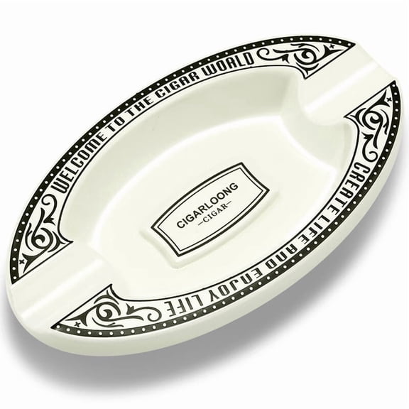 Cigar ashtray, exquisite living room ornaments, gift giving, business large diameter cigarette trough,珠光白