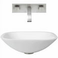 thumbnail image 6 of Vigo Square Shaped White Phoenix Stone Glass Vessel Sink with Brushed Nickel Wall Mount Faucet, 6 of 6