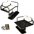 thumbnail image 1 of Performance Plus Carts Club Car Precedent/Onward/Tempo Golf Cart Rear Flip Seat Kit | Folding Steel Frame Rear Seat Kit | White Cushions | Compatible with 2004-Up Models, 1 of 4