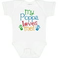 thumbnail image 3 of Inktastic My Poppa Loves Me Boys or Girls Baby Bodysuit, 3 of 5