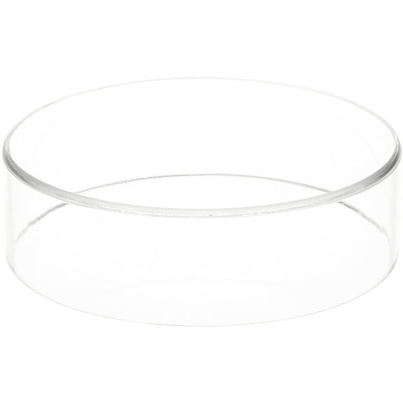Plymor Clear Acrylic Round Cylinder Display Riser, 2" H x 7" D