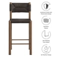 thumbnail image 2 of Modway de 2 Tabouret de Bar pour Mobilier de Patio Extérieur Parkland, Noyer, 2 of 12