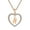 N, variant on Guodhu Initial Heart Necklace for Women CZ Heart Letter A-Z Name Alphabet Pendant Necklace Valentine's Day gift