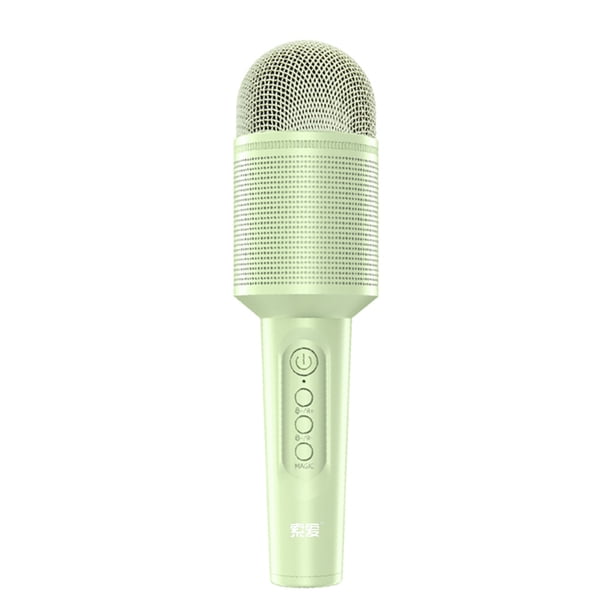 soaiy MC8 Micrófono de karaoke inalámbrico Altavoz Bluetooth 2 en 1 Canto de mano