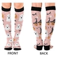 thumbnail image 4 of FORMRS Womens Knee High Socks Casual Long Thick Travel Daily Wear, 1 Pair, Pastel Pink Halloween, 4 of 6