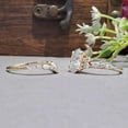 thumbnail image 2 of vylahjewellery Elegant Vermeil Rose Gold Bridal Wedding Anniversary Band Oval Cut Moissanite Diamond Engagement Ring Sparkling Birthday Gift Jewelry Ring, 2 of 6