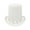 White, variant on High Top Hat Magician High Hat British Black Jazz Topper Hat Male And Female Court Gentleman Flat Felt Hat for Performances Role Play Christmas