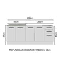 thumbnail image 3 of Kit 2 Muebles Cocina Madesa Agata (Sin Tablero y Tarja), 3 of 9