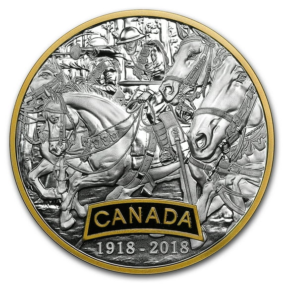 2018 Canada Silver $20 WWI Allied Forces: Canada