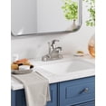thumbnail image 3 of Wowow Bathroom Faucet 1 Handle Single Handle 4 inch Centerset Bathroom Sink Faucet with Lift Rod Drain Assembly, Rv Lavatory Taps 3 Hole, 3 of 9