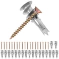 thumbnail image 1 of BESTYASH 20Jgo Conjunto De Anclajes De Pared Hueca Con Tornillos Para Drywall Tornillos Y Anclajes Multicolor, 1 of 6
