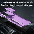thumbnail image 5 of for Moto G Stylus 5G (2025) Case with Built-in Camera Lens Slide Cover, Heavy-Duty Shockproof Rugged Case Heavy Duty Bumper Shockproof Phone Cover for Moto G Stylus 5G (2025),Purple, 5 of 7