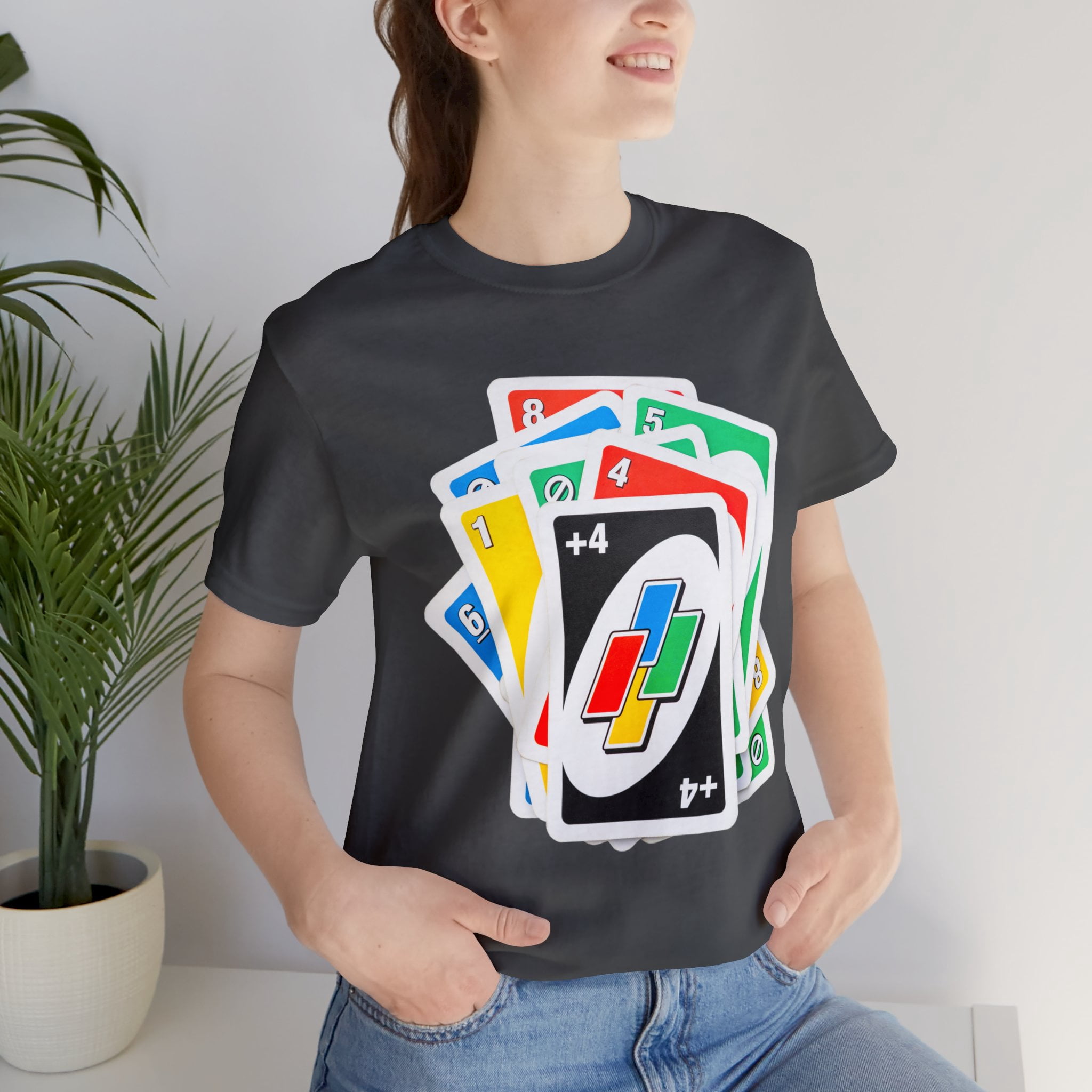 Uno Card Game Tshirt - Fun Draw 4 Stack Design - Draw 4 Tshirt