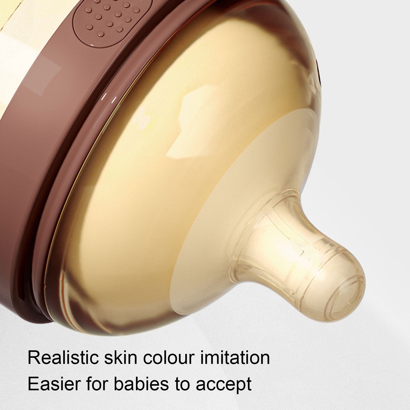 M Buder 240ml Flip Top Baby Bottle Wide Neck Silicone Milk Bottle Drop Proof Cup for 3-6 Month Infant (8.1 oz / 240 ml) Anti-Colic