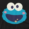 thumbnail image 2 of Sesame Street Cookie Monster Kawaii Face Unisex Adult Crewneck Sweatshirt, Black, 5X-Large, 2 of 5