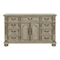 thumbnail image 2 of Benjara Lumi 68 Inch Dresser, 9 Drawers, 1 Cabinet, Platinum Gold Wood Finish, 2 of 6