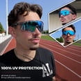 thumbnail image 2 of Gafas de Ciclismo KAPVOE Polarizadas UV400 para Hombre y Mujer Azules, 2 of 6