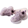thumbnail image 4 of Willtoo Kids Girls Boys Platform Chunky Heels Sneakers Casual Breathable Lace Up Walking Shoes Comfortable Fashion Sneakers, 4 of 5