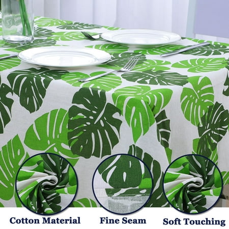 Tablecloth Cotton Oil Stain Resistant Wedding Camping Table Cloths