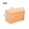 thumbnail image 5 of Desktop cosmetic storage box drawer-style six-grid acrylic storage box dustproof Yellow, 5 of 9