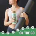 thumbnail image 4 of MUKOKO Glass Water Bottle, 32oz Sports Drinking Tumbler with Silicone Sleeve and Straw, 1 Cup 2 Lids, Green, 4 of 6