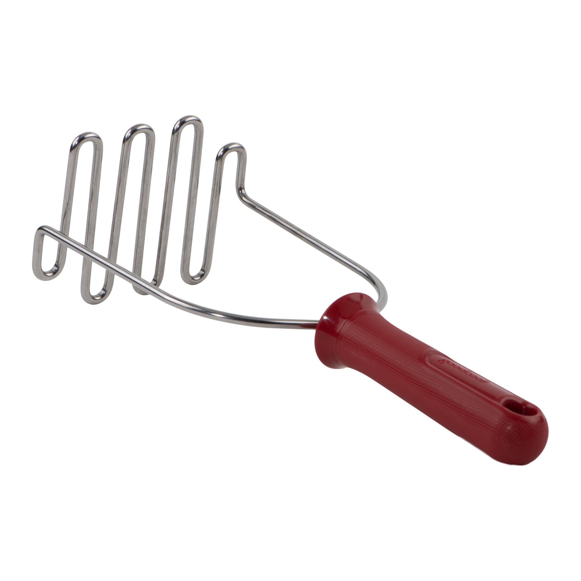 GoodCook PROfreshionals Stainless Steel Potato Masher, Red