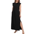 thumbnail image 6 of Cueply Women's Plus Size Maxi Dresses Casual Split Long Sleeveless Dress for Women with Pockets, 6 of 7