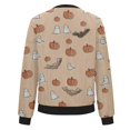 thumbnail image 5 of Women's Cute Cartoon Print Bomber Jacket Lightweight Zip-Up Casual Outerwear Trendy Fashion Coat, 5 of 5
