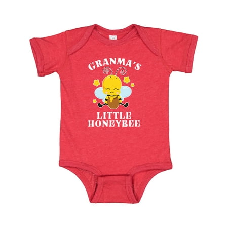 

Inktastic Cute Bee Granma s Little Honeybee with Stars Gift Baby Boy or Baby Girl Bodysuit