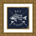 thumbnail image 1 of Brando, JJ 12x12 Gold Ornate Wood Framed with Double Matting Museum Art Print Titled - Bass Murderer, 1 of 4
