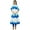 White & Blue, variant on Bimba Women Rayon Chic Style Designer Long Kurta Kurti Party Wear Clothing