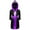 Black&Purple, variant on TiaoBug Kids Boys Boxing Halloween Costume Metallic Long Sleeve Hooded Robe Boxer Cloak with Belt Purple 6