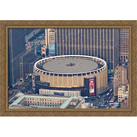 UPC 607083471187 product image for Madison Square Garden 40x28 Large Gold Ornate Wood Framed Canvas Art - Home of t | upcitemdb.com