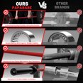 thumbnail image 5 of ROALW Olympic Barbell Bar 6.5 ft - 1,000 lb Capacity for Weightlifting, Powerlifting, Bench Press, Deadlift & Squat - Strength Training Barbell for Gym, Red & Black, 5 of 8