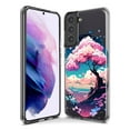 thumbnail image 3 of MUNDAZE Samsung Galaxy S22 Plus Shockproof Clear Hybrid Protective Phone Case Kawaii Manga Pink Cherry Blossom Japanese Sky Floral Ocean Cover, 3 of 5
