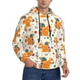 thumbnail image 2 of Balery Squirrel With Colorful Tail Pattern Mens Hoodie Kangaroo Pocket Hoodie Pullover Hooded Sweatshirt Ideal for Daily Wear Travel and Home-X-Large, 2 of 7