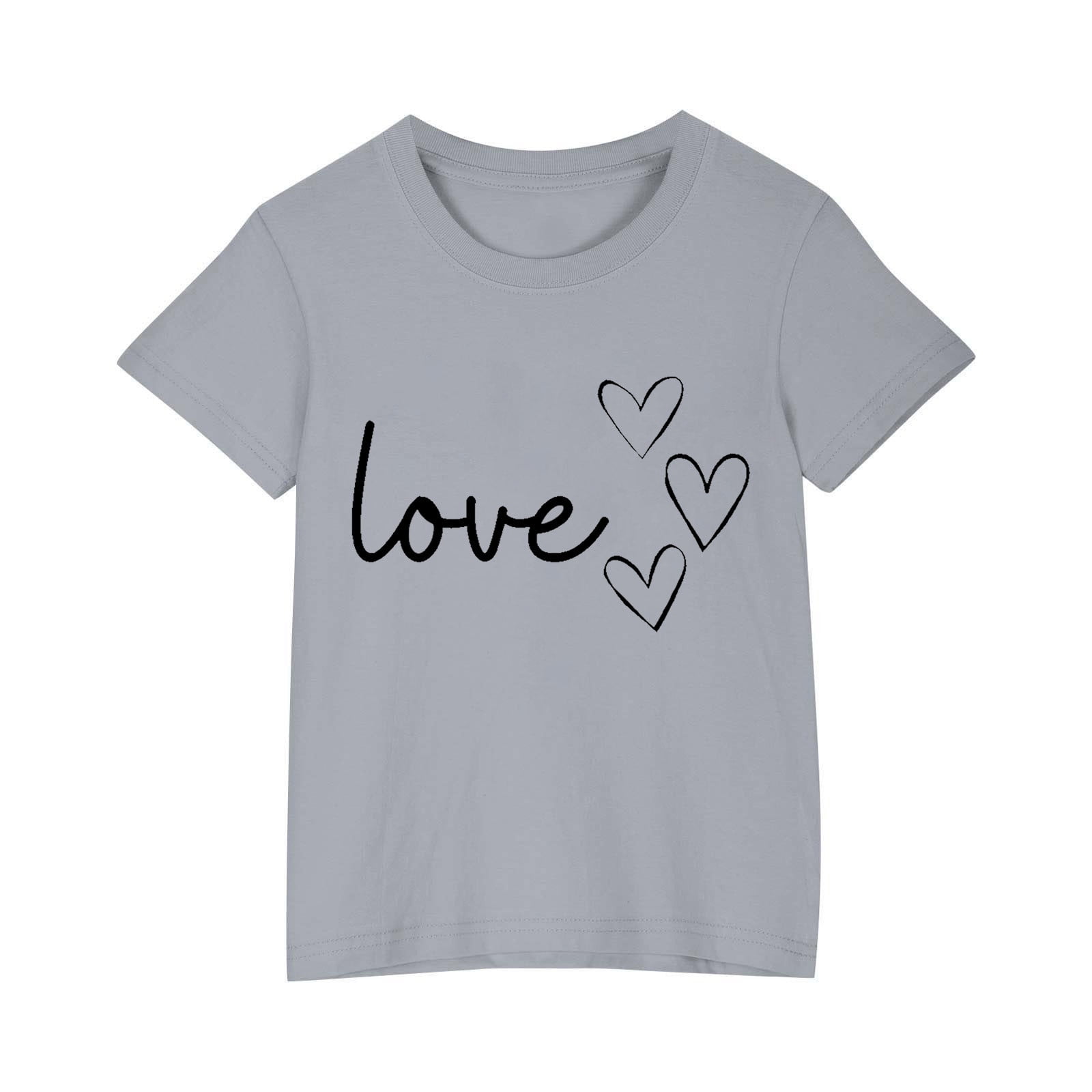 T-shirt pour Filles Cadeau Décontracté Amie T-Shirt Mignon Cœur